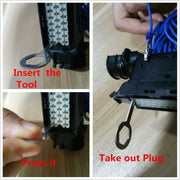 3 PCS Auto Car Rubberized Plug Circuit Board Wire Harness Terminal Extraction Pick Connector Crimp Pin Back Needle Remove Tool (Black)