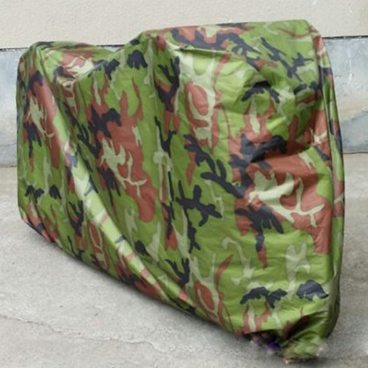 190T Polyester Taffeta All Season Water-resistant Sun Motorcycle Mountain Bike Cover Dust & Anti-UV Outdoor Camouflage Bicycle Protector, Size: XL