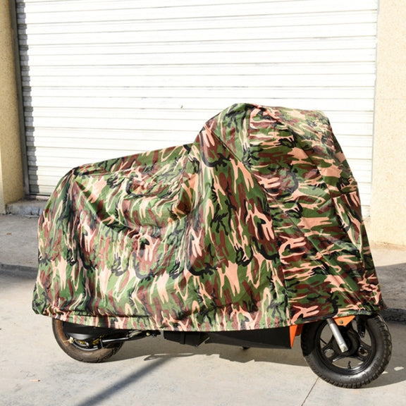 190T Polyester Taffeta All Season Water-resistant Sun Motorcycle Mountain Bike Cover Dust & Anti-UV Outdoor Camouflage Bicycle Protector, Size: XL