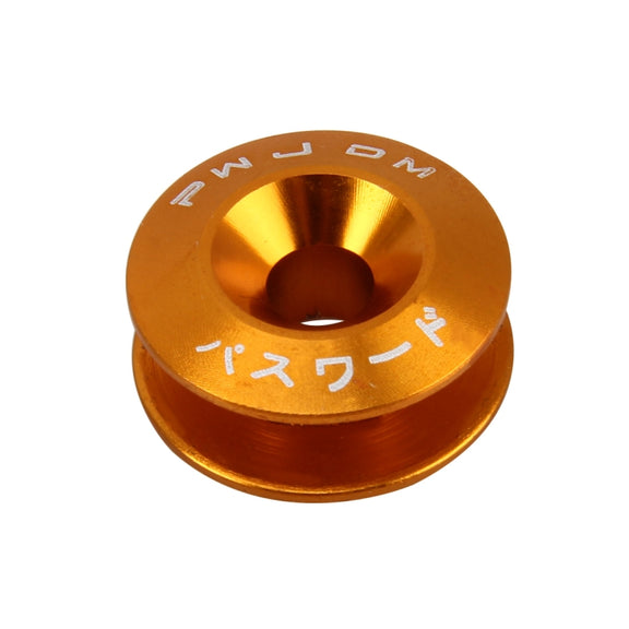4 PCS Car Modified Screw Gaskets Bodywork Stainless Steel Gasket Bolts, Diameter: 24mm(Gold)