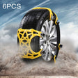 6 PCS Car Snow Tire Anti-skid Chains Winter Car Snow Tire Chains Wheel Chains Anti-skid Belt Thickened Anti-slip Chains with Effortless Wheel - Car Road Trouble Clearer by PMC TechLife | Online Shopping South Africa | PMC TechLife | Buy Now Pay Later Mobicred