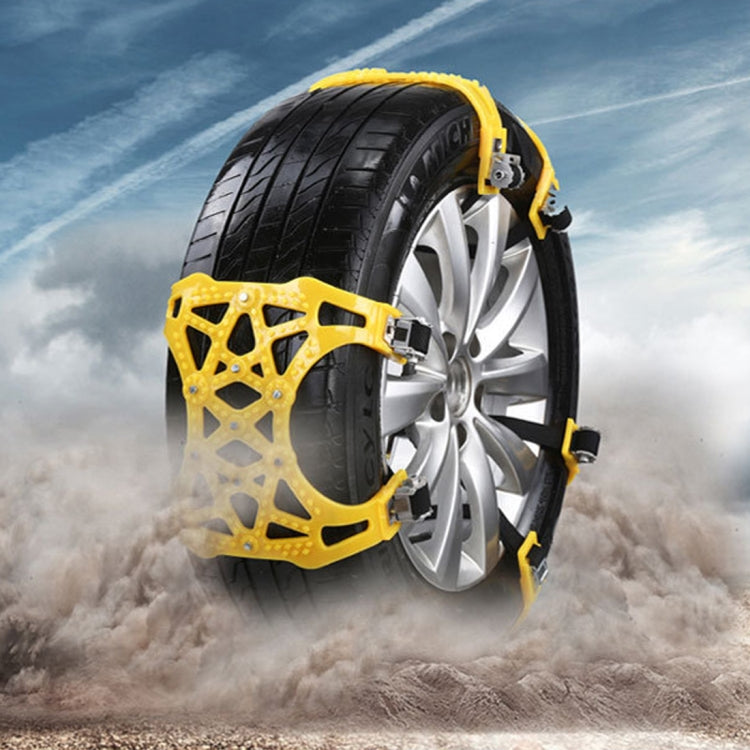 6 PCS Car Snow Tire Anti-skid Chains Winter Car Snow Tire Chains Wheel Chains Anti-skid Belt Thickened Anti-slip Chains with Effortless Wheel - Car Road Trouble Clearer by PMC TechLife | Online Shopping South Africa | PMC TechLife | Buy Now Pay Later Mobicred