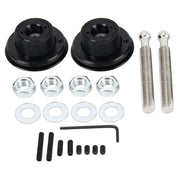 2 PCS Racing Car Cover Lock Aluminum Alloy Car Modification Oil Cap Modified Engine Cover Lock Racing Front Cover Lock(Black)