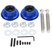 2 PCS Racing Car Cover Lock Aluminum Alloy Car Modification Oil Cap Modified Engine Cover Lock Racing Front Cover Lock(Blue)