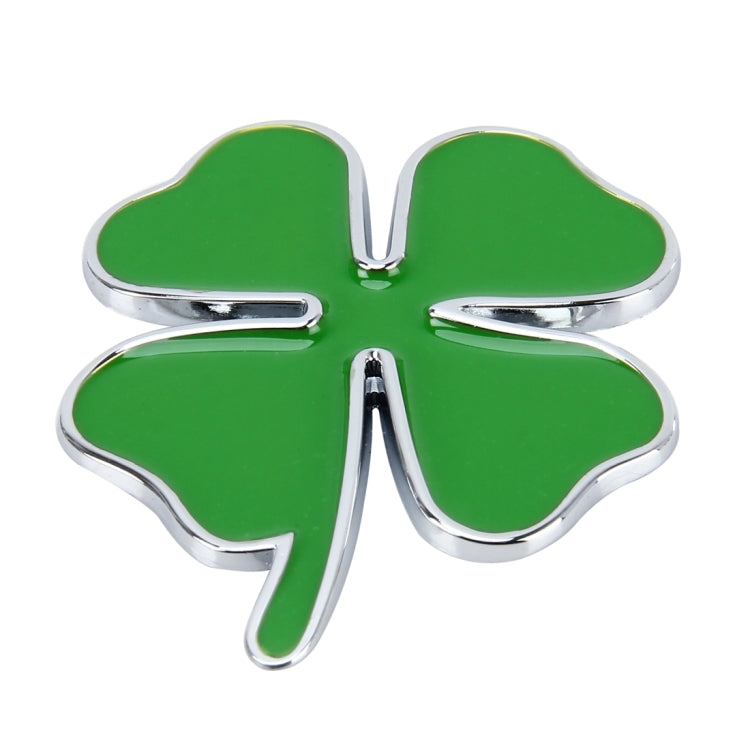 Four Leaf Clover Herb Luck Symbol Badge Emblem Labeling Sticker Styling Car Dashboard  Decoration, Size: 7.5*6cm - 3D Metal Sticker by PMC TechLife | Online Shopping South Africa | PMC TechLife
