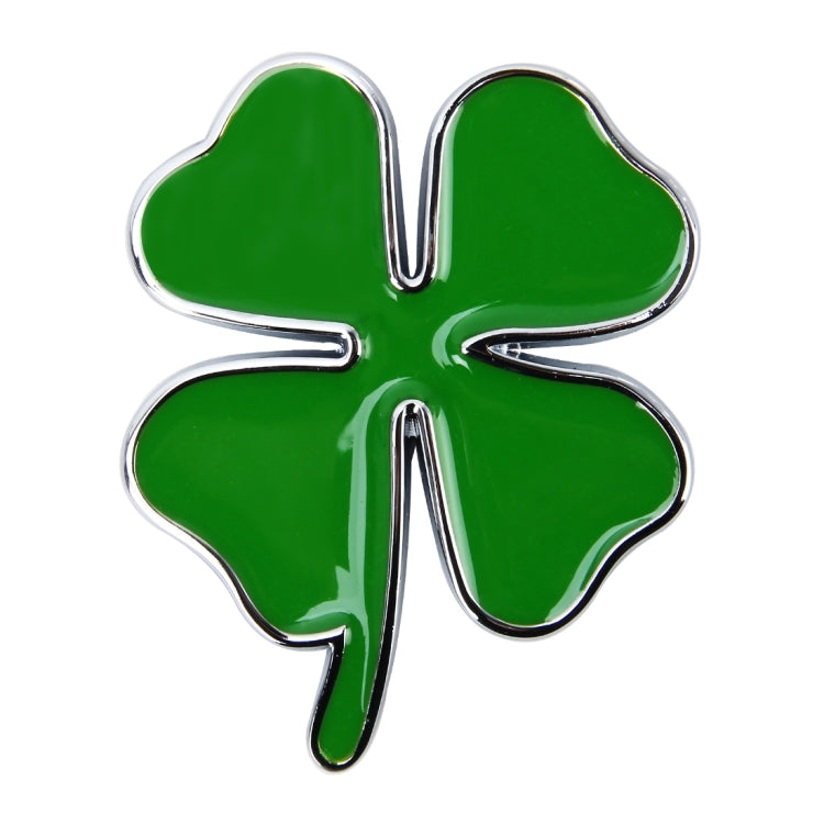 Four Leaf Clover Herb Luck Symbol Badge Emblem Labeling Sticker Styling Car Dashboard  Decoration, Size: 7.5*6cm - 3D Metal Sticker by PMC TechLife | Online Shopping South Africa | PMC TechLife