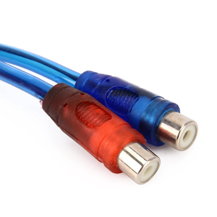 Car AV Audio Video 2 Female to 1 Male Aluminum Extension Cable Wiring Harness, Cable Length: 26cm - DIY Cables by PMC TechLife | Online Shopping South Africa | PMC TechLife | Buy Now Pay Later Mobicred