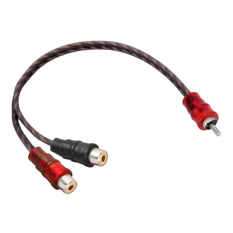Car AV Audio Video 2 Female to 1 Male Copper Extension Cable Wiring Harness, Cable Length: 26cm - DIY Cables by PMC TechLife | Online Shopping South Africa | PMC TechLife | Buy Now Pay Later Mobicred