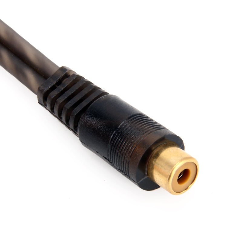 Car AV Audio Video 1 Female to 2 Male Copper Extension Cable Wiring Harness, Cable Length: 26cm - DIY Cables by PMC TechLife | Online Shopping South Africa | PMC TechLife | Buy Now Pay Later Mobicred
