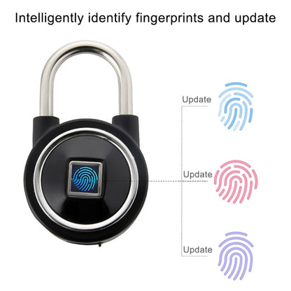 Waterproof Intelligent Bluetooth Fingerprint Padlock Remote Unlocking for iOS / Android(Silver) - Padlocks by PMC Jewellery | Online Shopping South Africa | PMC Jewellery | Buy Now Pay Later Mobicred