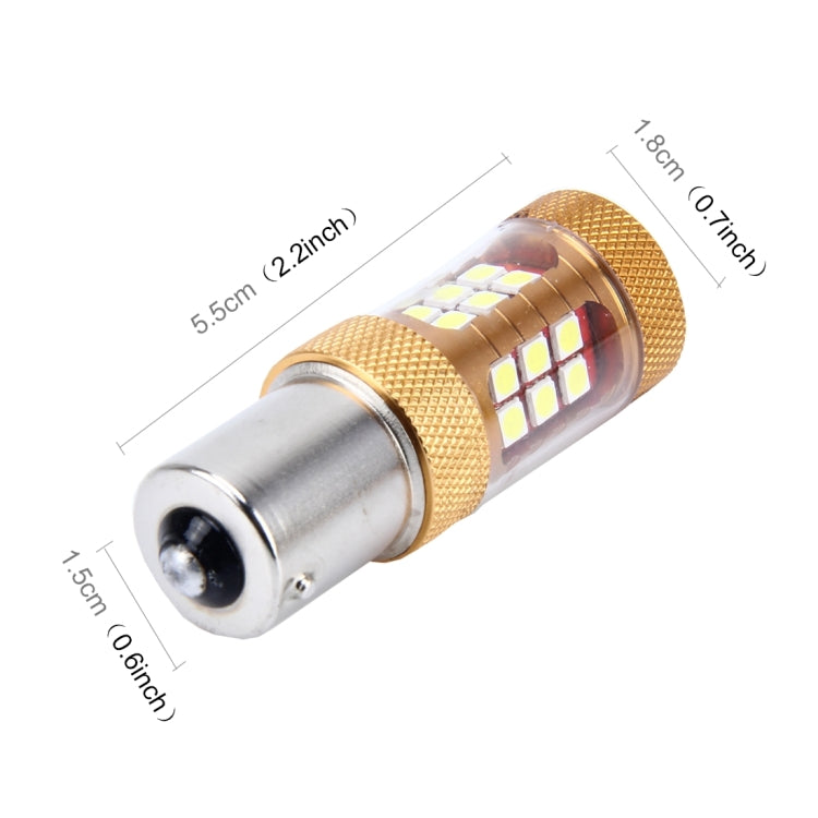 2 PCS 1156/BA15S 15W 1300LM 6500K 28 SMD-3030 LED Car Brake Lights Turn Light, DC 12V(White Light) - Brake Lights by PMC TechLife | Online Shopping South Africa | PMC TechLife | Buy Now Pay Later Mobicred