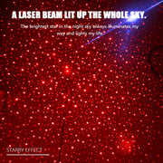 5V Roof Ceiling Decoration Red Light Star Night Lights Starry Sky Atmosphere Lamp Projector with Remote Control