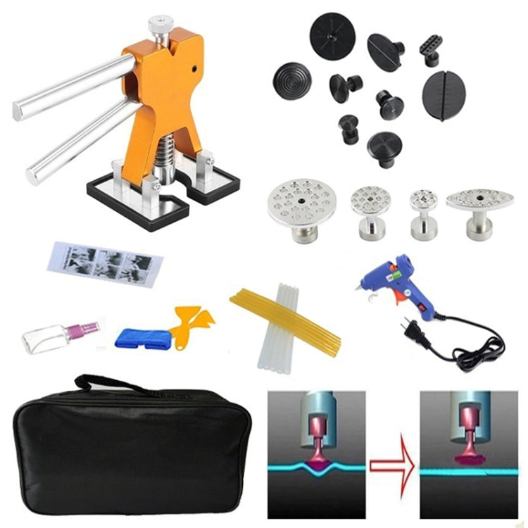 29 in 1 Auto Car Dent Lifter-Glue Puller Aluminium Alloy Tab Bodywork Repair Tools Kit, with 20W Glue Gun, US Plug or EU Plug - Hand Tool Sets by PMC TechLife | Online Shopping South Africa | PMC TechLife | Buy Now Pay Later Mobicred
