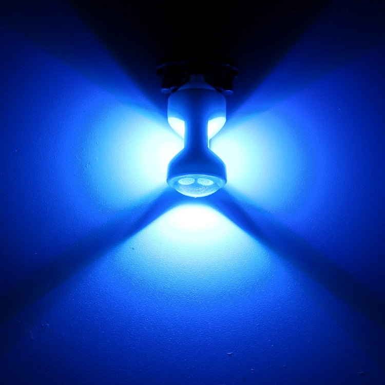 2 PCS T10 / W5W / 194 DC 12V 1.2W 6LEDs SMD-3030 Car Reading Lamp Clearance Light, with Projector Lens Light(Ice Blue Light) - free shipping - PMC TechLife - Order now!