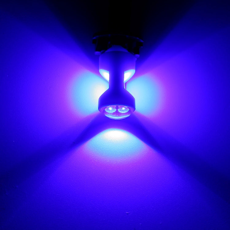 2 PCS T10 / W5W / 194 DC 12V 1.2W 6LEDs SMD-3030 Car Reading Lamp Clearance Light, with Projector Lens Light(Blue Light) - Clearance Lights by PMC TechLife | Online Shopping South Africa | PMC TechLife | Buy Now Pay Later Mobicred