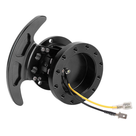 Car Tilt Racing Steering Wheel Quick Release Hub Kit Adapter Body Removable Snap Off Boss Kit(Black)