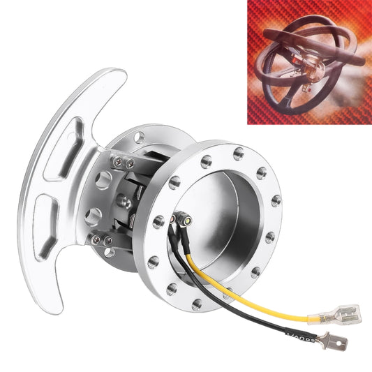 Car Tilt Racing Steering Wheel Quick Release Hub Kit Adapter Body Removable Snap Off Boss Kit(Silver) - Other Tools by PMC Jewellery | Online Shopping South Africa | PMC Jewellery | Buy Now Pay Later Mobicred