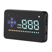 A2 HUD 3.5 inch HD GPS Car Head Up Display, Speed & Over Speed Alarm, Compass, Freely Switch Between Kilometers and Miles(Black)