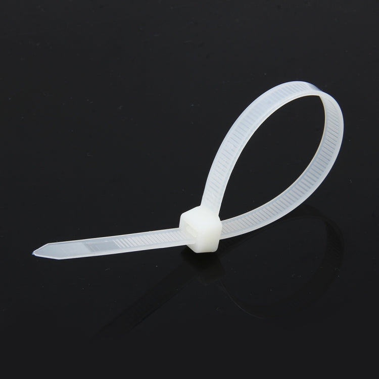 100pcs /Pack 8mm*200mm Nylon Cable Ties(White) - Booster Cable & Clip by PMC TechLife | Online Shopping South Africa | PMC TechLife | Buy Now Pay Later Mobicred