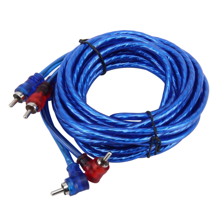 4.5m Car Auto PU Wrapped Audio Stereo Cable OFC 2RCA to 2RCA Jack Audio Cable Male to Male RCA Aux Cable - free shipping - PMC TechLife - Order now!