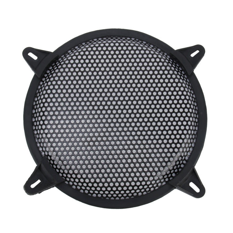 8 inch Car Auto Metal Mesh Black Round Hole Subwoofer Loudspeaker Protective Cover Mask Kit with Fixed Holder - Car Amplifiers by PMC TechLife | Online Shopping South Africa | PMC TechLife | Buy Now Pay Later Mobicred
