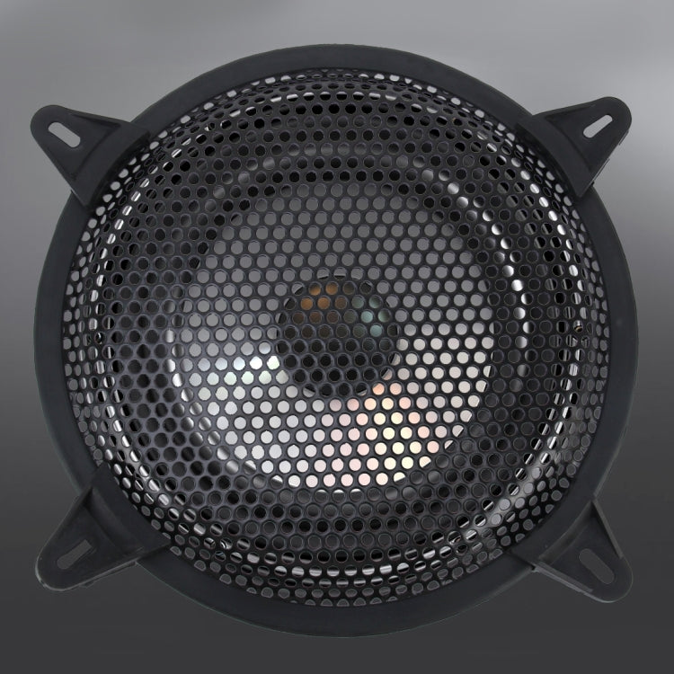 8 inch Car Auto Metal Mesh Black Round Hole Subwoofer Loudspeaker Protective Cover Mask Kit with Fixed Holder - Car Amplifiers by PMC TechLife | Online Shopping South Africa | PMC TechLife | Buy Now Pay Later Mobicred