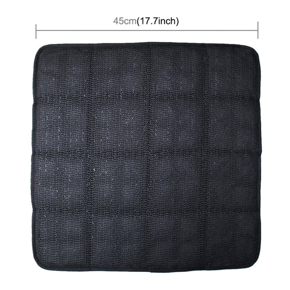 Universal Breathable Four Season Auto Ice Blended Fabric Mesh Seat Cover Cushion Pad Mat for Car Supplies Office Chair(Grey)