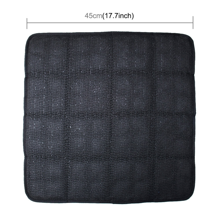 Universal Breathable Four Season Auto Ice Blended Fabric Mesh Seat Cover Cushion Pad Mat for Car Supplies Office Chair(Grey)