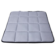 Universal Breathable Four Season Auto Ice Blended Fabric Mesh Seat Cover Cushion Pad Mat for Car Supplies Office Chair(Grey)