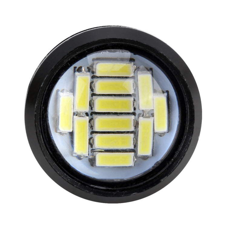2 PCS 2W Car Auto Eagle Eyes Fog Light Turn Light with 12 SMD-4014 LED Lamps, DC 12V Cable Length: 55cm(White Light) - Eagle Eye Lamps by PMC TechLife | Online Shopping South Africa | PMC TechLife | Buy Now Pay Later Mobicred