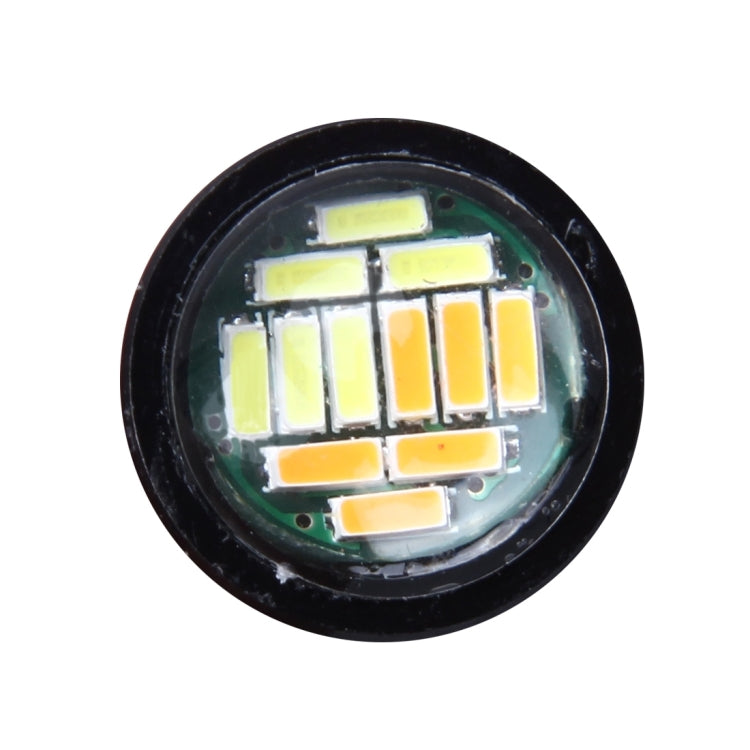 2 PCS 2W (White + Yellow Light) Car Auto Eagle Eyes Fog Light Turn Light with 12 SMD-4014 LED Lamps, DC 12V Cable Length: 55cm - Eagle Eye Lamps by PMC TechLife | Online Shopping South Africa | PMC TechLife | Buy Now Pay Later Mobicred