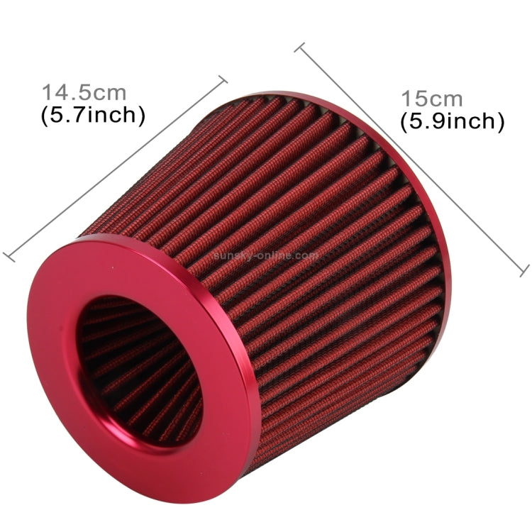 Universal Car Air Filter Mechanic Supercharger Car Car Filter Kits Air Intake Cool Filter, Size: 14.5*15cm(Red)(Red) - Air Intake System by PMC TechLife | Online Shopping South Africa | PMC TechLife | Buy Now Pay Later Mobicred