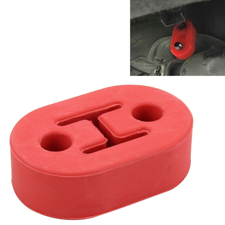 Universal Car Two Holes Adjustable Rubber Mounting Bracket Exhaust Tube Hanging Rubber Tube Car Exhaust Pipe Hanging Shackle Hanging Exhaust Hanging From Ear(Red) - Exhaust Pipes by PMC TechLife | Online Shopping South Africa | PMC TechLife | Buy Now Pay Later Mobicred