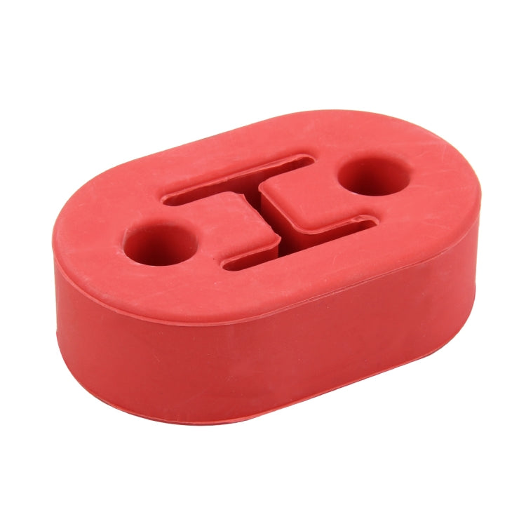 Universal Car Two Holes Adjustable Rubber Mounting Bracket Exhaust Tube Hanging Rubber Tube Car Exhaust Pipe Hanging Shackle Hanging Exhaust Hanging From Ear(Red) - Exhaust Pipes by PMC TechLife | Online Shopping South Africa | PMC TechLife | Buy Now Pay Later Mobicred