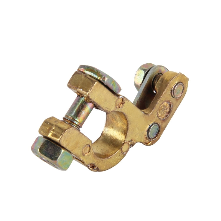 2 PCS Brass Positive and Negative Car Battery Connectors Terminals Clamps Clips, Inner Diameter: 1.2cm - Booster Cable & Clip by PMC TechLife | Online Shopping South Africa | PMC TechLife | Buy Now Pay Later Mobicred