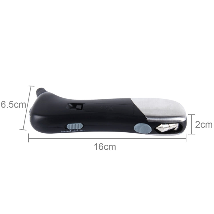 9 in 1 Digital Tire Pressure Gauge Multi-function Safety Hammer with Swiss Style Army Knife, Flashlight and Red Safety Light, Outdoor Tool Kit - free shipping - PMC TechLife - Order now!