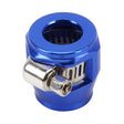 AN8 Car Performance Aluminum Accessories Adapter Nitrite Hose Finisher Adapter Nylon Braided Hose Clamp Blue Finish - Booster Cable & Clip by PMC TechLife | Online Shopping South Africa | PMC TechLife | Buy Now Pay Later Mobicred