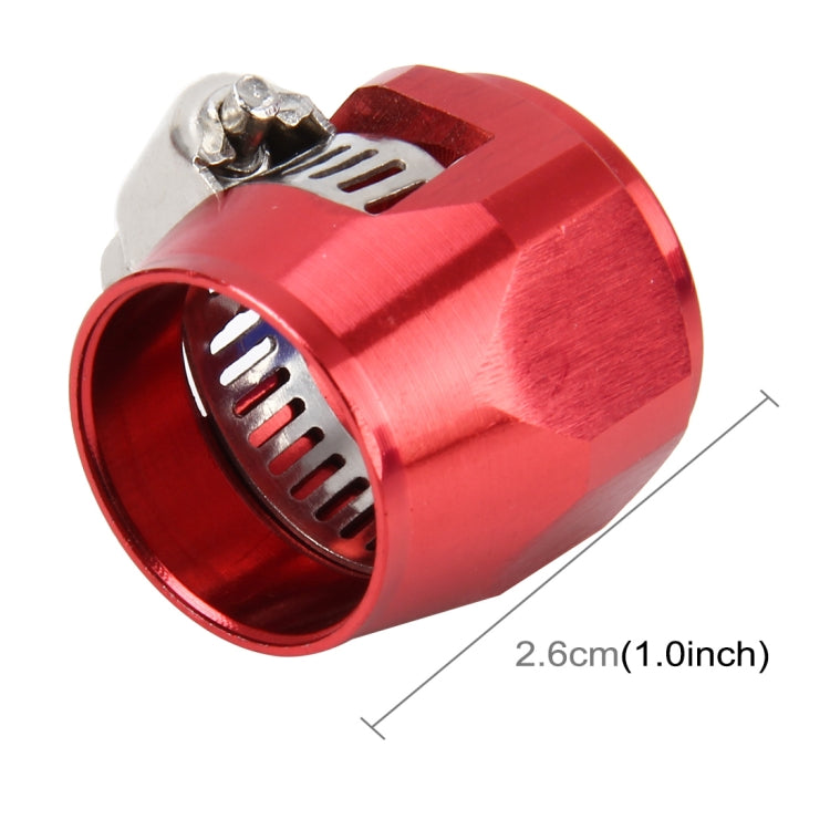 AN10 Car Performance Aluminum Accessories Adapter Nitrite Hose Finisher Adapter Nylon Braided Hose Clamp Red Finish, Random Color Delivery - free shipping - PMC TechLife - Order now!