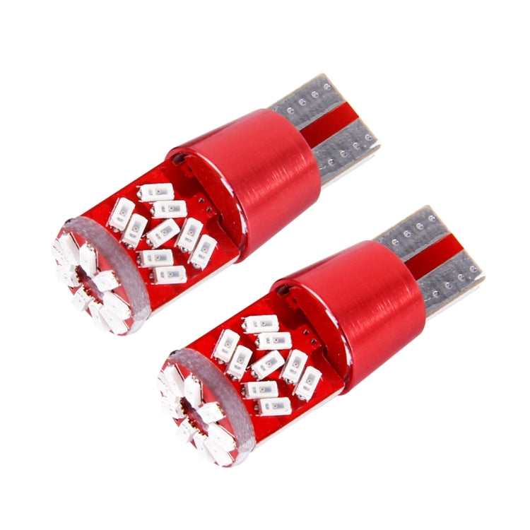 2 PCS T10 5W 27 SMD-3014 LEDs Car Clearance Light Lamp, DC 12V(Red Light) - Clearance Lights by PMC TechLife | Online Shopping South Africa | PMC TechLife | Buy Now Pay Later Mobicred