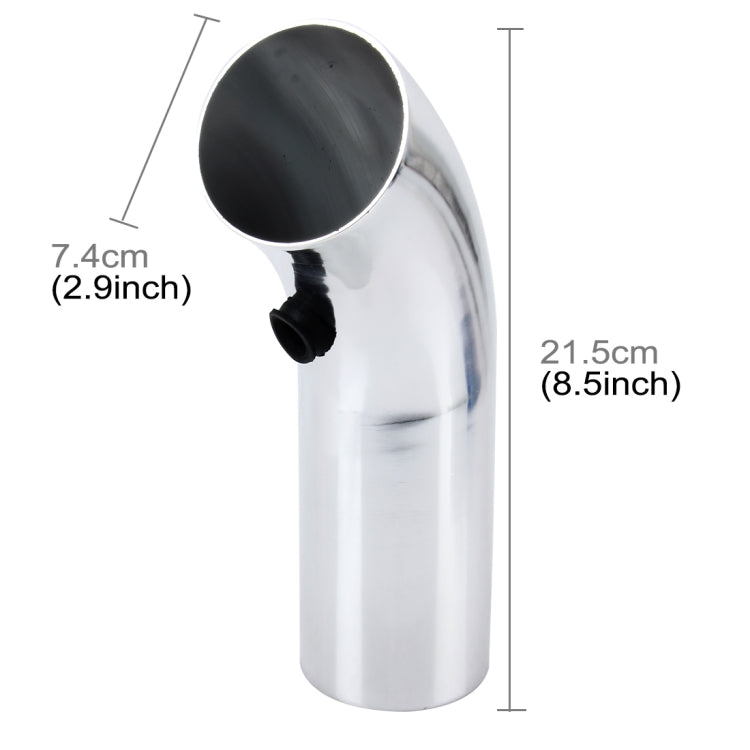 Universal  Air Intake Pipe Super Power Flow Air Intakes Short Cold Racing Aluminium Air Intake Pipe Hose with Cone Filter Kit System (Silver) - Air Intake System by PMC TechLife | Online Shopping South Africa | PMC TechLife | Buy Now Pay Later Mobicred