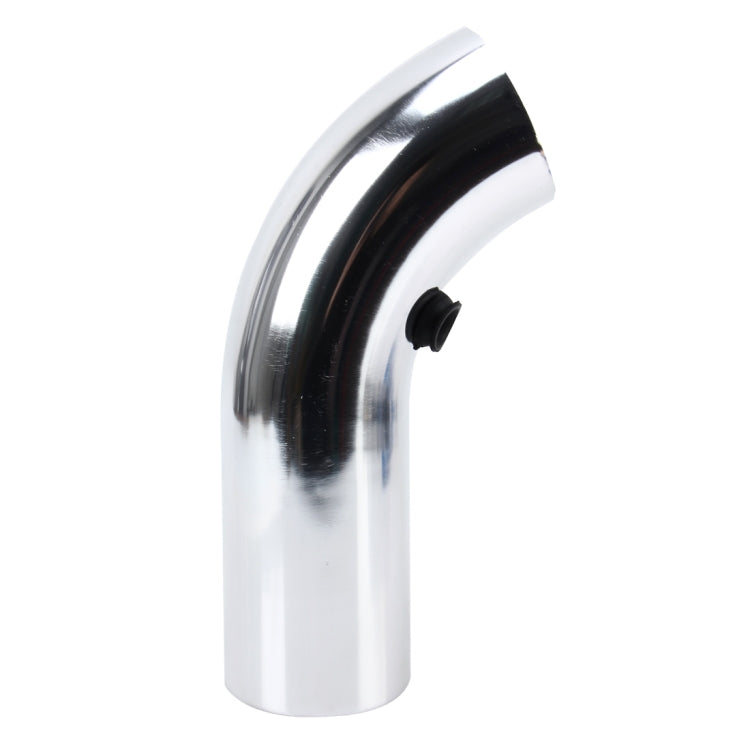 Universal  Air Intake Pipe Super Power Flow Air Intakes Short Cold Racing Aluminium Air Intake Pipe Hose with Cone Filter Kit System (Silver)