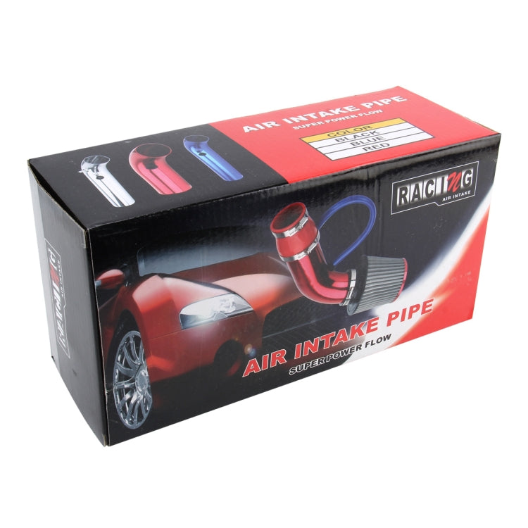 Universal  Air Intake Pipe Super Power Flow Air Intakes Short Cold Racing Aluminium Air Intake Pipe Hose with Cone Filter Kit System (Silver) - Air Intake System by PMC TechLife | Online Shopping South Africa | PMC TechLife | Buy Now Pay Later Mobicred