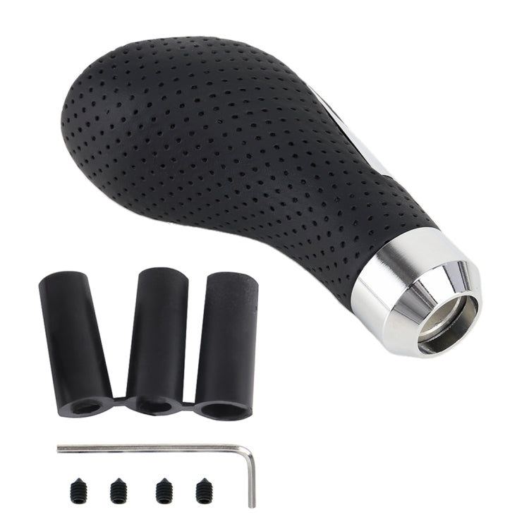 Universal Car PU Leather and Metal Gear Shift Knob Modified Auto Car Transmission Shift Lever Knob - Shift Knob by PMC TechLife | Online Shopping South Africa | PMC TechLife | Buy Now Pay Later Mobicred
