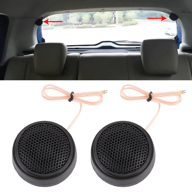 2 PCS CQS-425 100W 98dB Car Dome Tweeter Audio Loudspeaker Treble Speaker - Car Amplifiers by PMC TechLife | Online Shopping South Africa | PMC TechLife