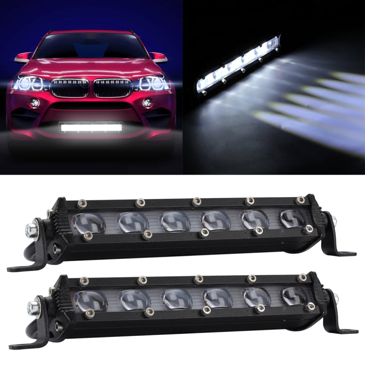 2 PCS 8 inch 18W 6000K IP67 1800ML Car Boat Marine Work Lights Spotlight LED Bulbs, DC 9-30V - Work Lights by PMC TechLife | Online Shopping South Africa | PMC TechLife | Buy Now Pay Later Mobicred
