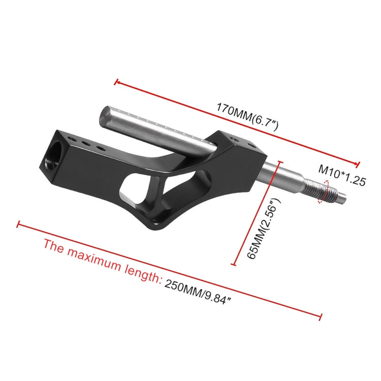 Car Modification Heightening Gear Shifter Extension Rod Adjustable Height Adjuster Lever Shift Lever with Adapters for Honda(Silver) - Shift Knob by PMC TechLife | Online Shopping South Africa | PMC TechLife | Buy Now Pay Later Mobicred