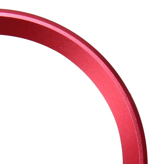 2 PCS/Set Zinc Alloy Steering Wheel Decoration Ring Sticker Logo Car Styling Modification Car Front Logo Ring Decoration Rear Cover Trim Hood Emblem Rings for BMW 3 Series(Red)