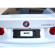 2 PCS/Set Zinc Alloy Steering Wheel Decoration Ring Sticker Logo Car Styling Modification Car Front Logo Ring Decoration Rear Cover Trim Hood Emblem Rings for BMW 3 Series(Red)