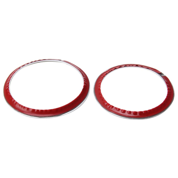 2 PCS/Set Zinc Alloy Steering Wheel Decoration Ring Sticker Logo Car Styling Modification Car Front Logo Ring Decoration Rear Cover Trim Hood Emblem Rings for BMW 3 Series(Silver)