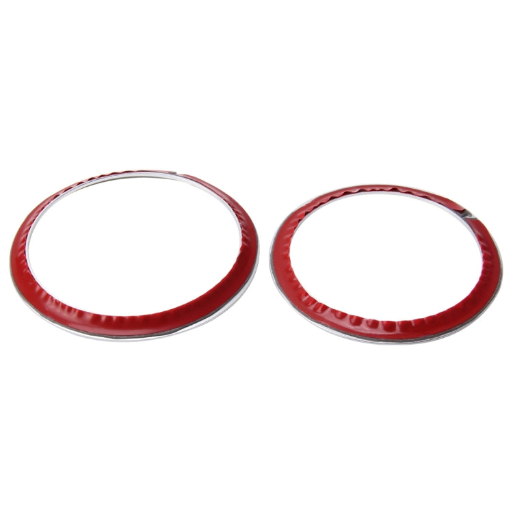 2 PCS/Set Zinc Alloy Steering Wheel Decoration Ring Sticker Logo Car Styling Modification Car Front Logo Ring Decoration Rear Cover Trim Hood Emblem Rings for BMW 3 Series(Silver)
